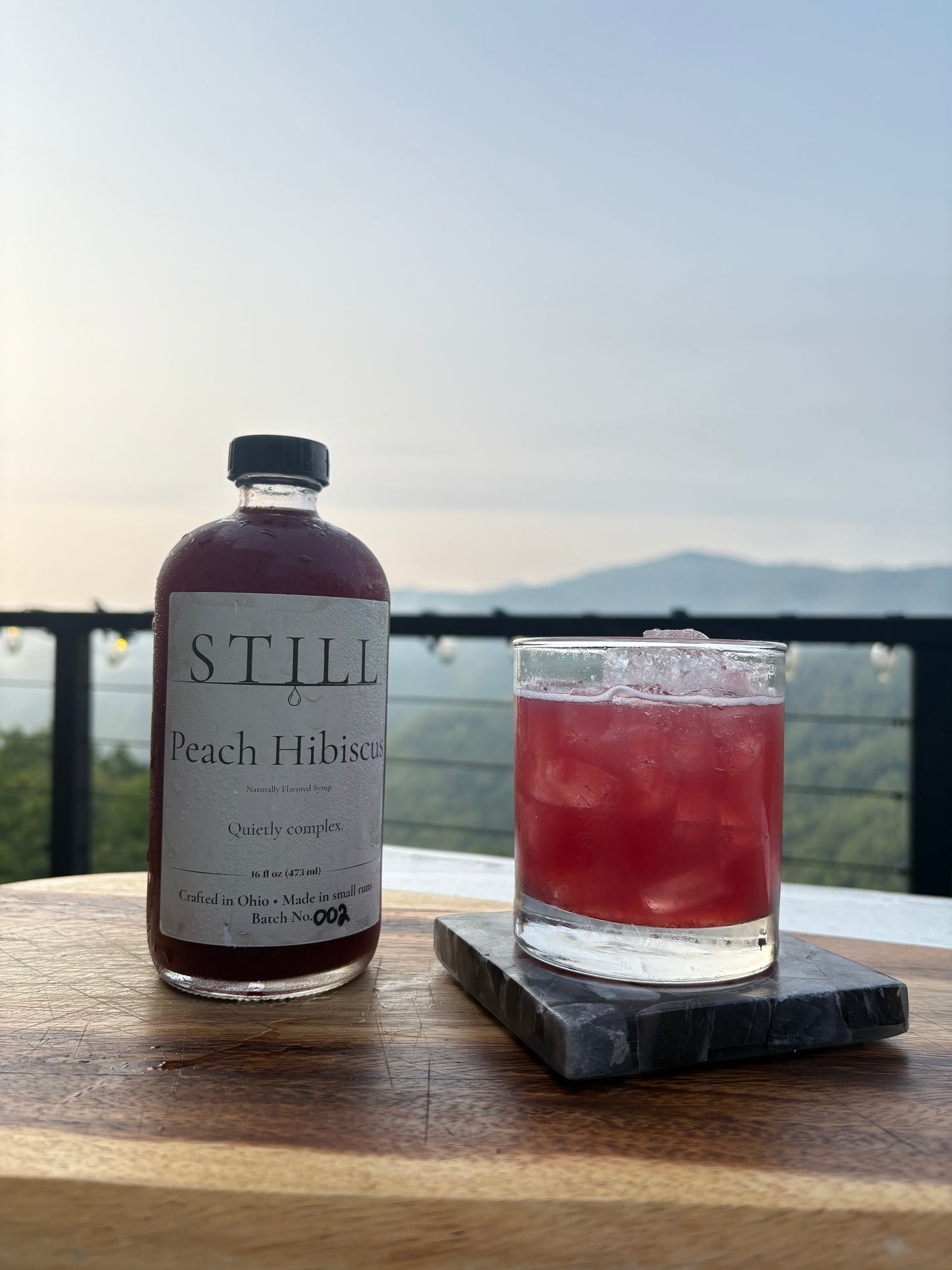 STILL Peach Hibiscus Syrup (8 oz)
