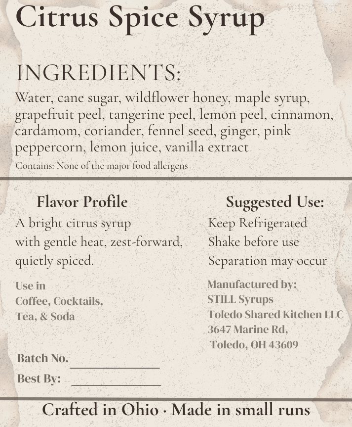 STILL Citrus Spice (16 oz)