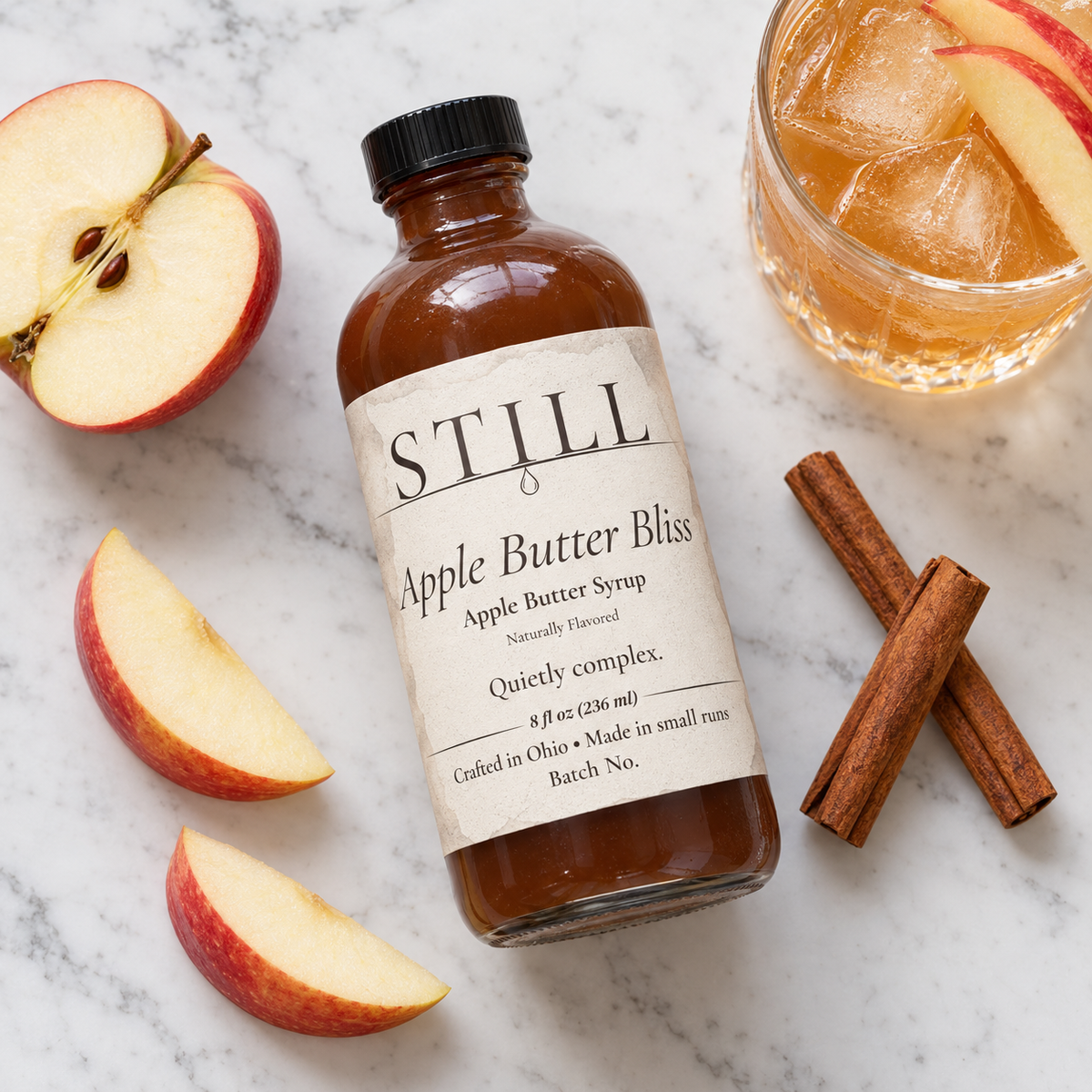 STILL Apple Butter Bliss 8 oz syrup with apples and cinnamon